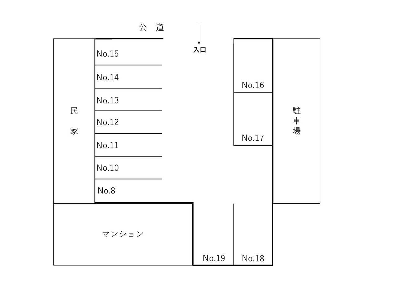 八筋ー８駐車場図面