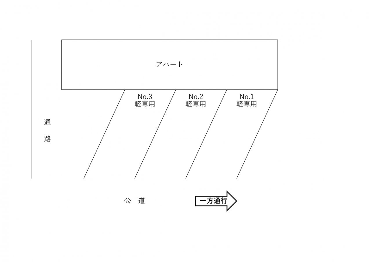 八筋コーポ前駐車場